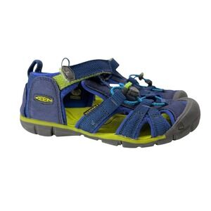 Kids Keen Water Sandals Blue Lime Green Washable Size 1